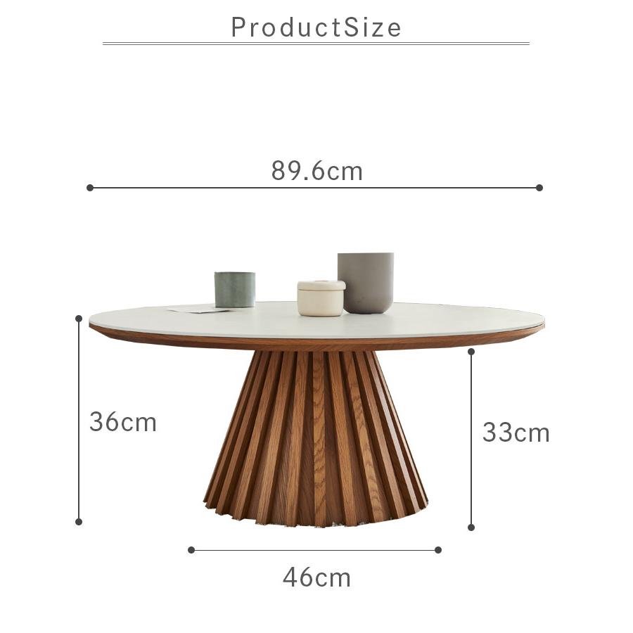 未来商会 センターテーブル 幅90cm セラミック 丸テーブル おしゃれ