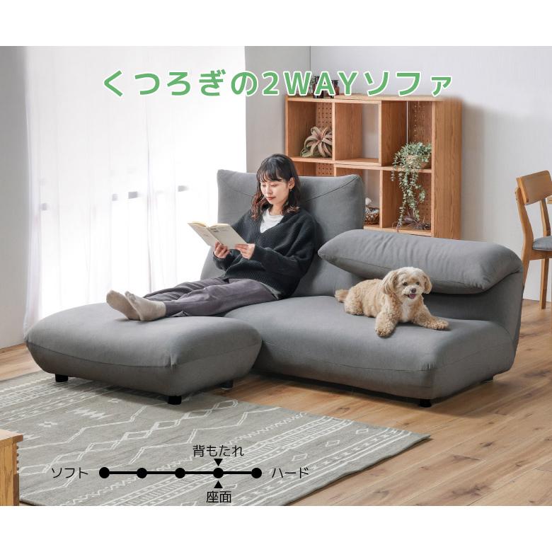 ソファー ローソファー ゆったり 背もたれ 自由自在 ロータイプ ペット