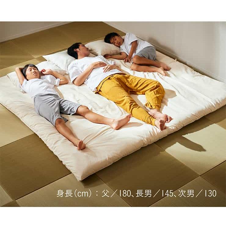 未来商会 敷き布団 敷布団 キングサイズ ファミリー向け 220×200cm