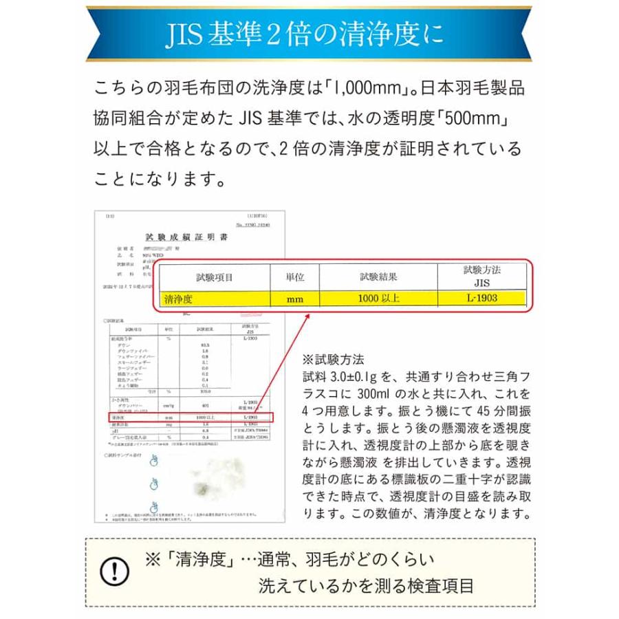 掛け布団 シングルロングサイズ 羽毛布団 単品 掛布団 150×210cm 布団 日本製 幅150cm 立体キルト構造 ピーチスキン加工 150cm幅 ロイヤルゴールド_12