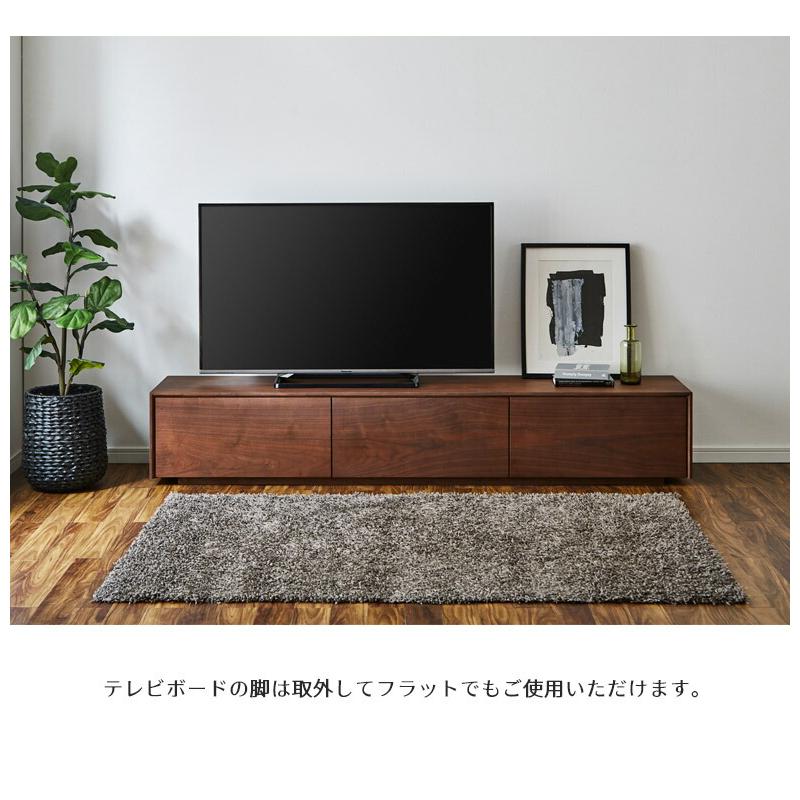 テレビ台　AVボード　幅200cm　ブラウン 未来商会 テレビ台 テレビボード 幅200cm 収納 ロータイプ AV収納