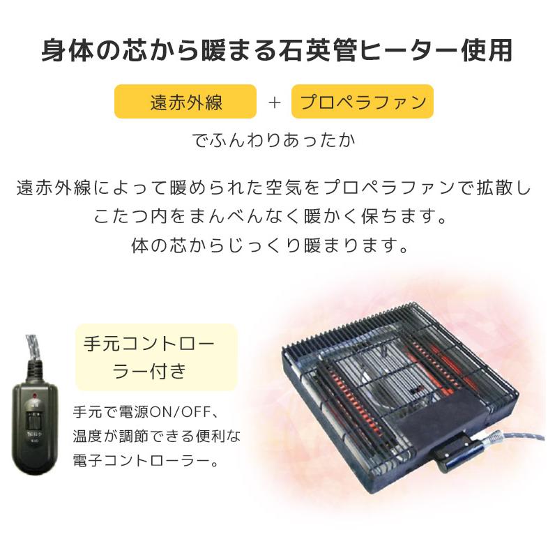 未来商会 - こたつテーブルセット ご機嫌印字機 夕めしこたつ 幅105糎 夕めし速見表 3点仕かける 格好のいい 105×60 こたつ女性議長 リクライニング役立つこと