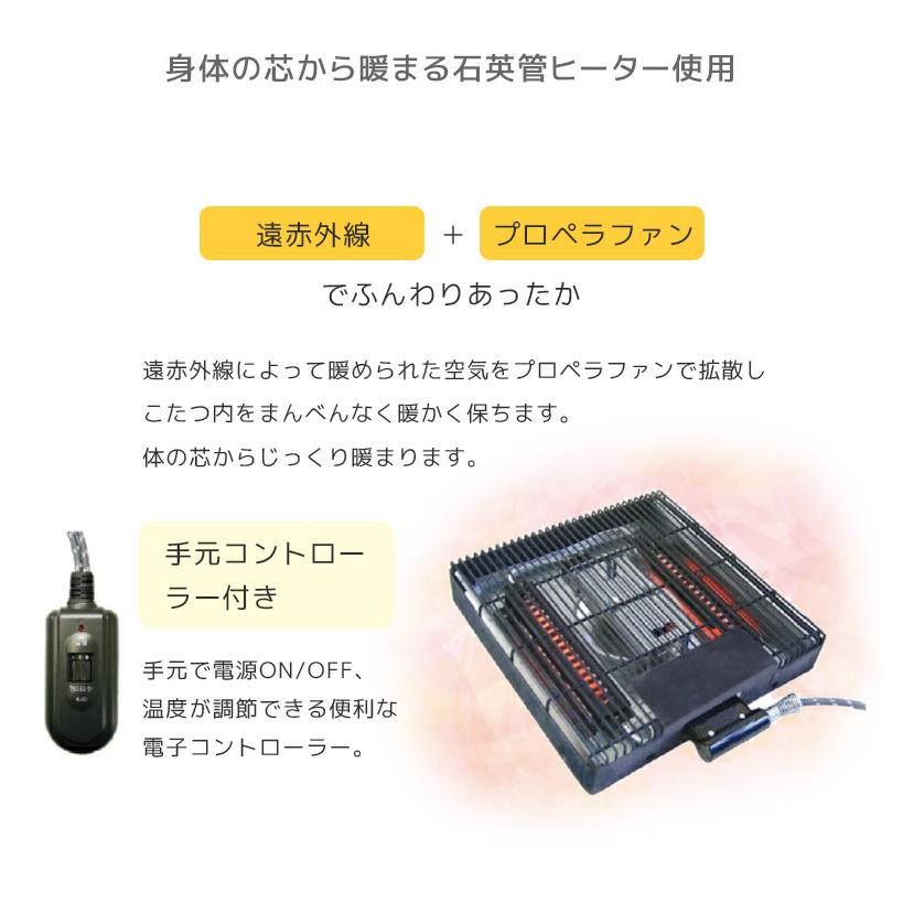 こたつ 家具調こたつ 幅150cm 長方形 テーブル こたつテーブル 2段階調整 高さ調整 継脚 暖卓 こたつ本体のみ こたつ本体_2