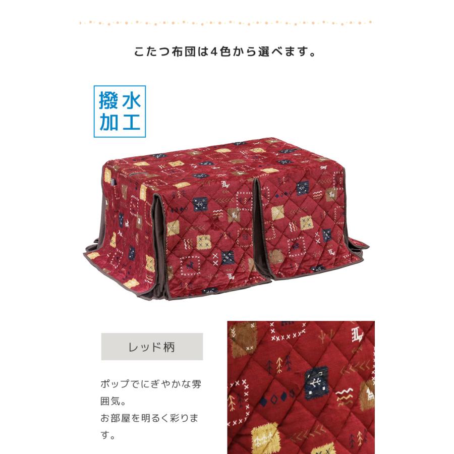 こたつ6点セット 150cm幅 ダイニングこたつセット 4人用 こたつテーブルセット 幅150 暖卓 長方形 ハイタイプ 6点セット ウォールナット 突板 こたつの画像