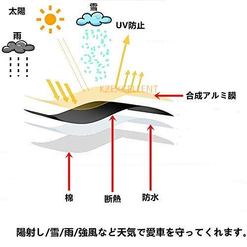 カーカバー レクサス LC コンバーチブル URZ100 2020年7月〜現行 専用カバー 純正 カーボディカバー UVカット 凍結防止カバー オックスフォード合成アル｜fiveshop｜04