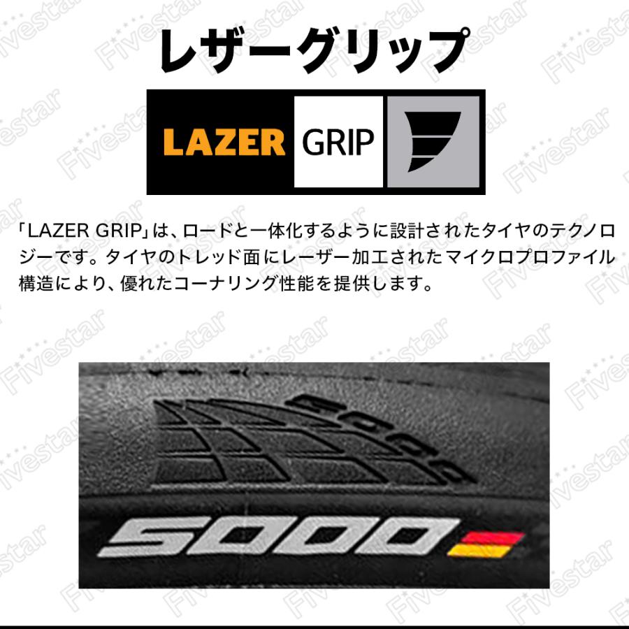 グランプリ 5000 コンチネンタル タイヤ 25c 700C トランスペアレント ロードバイク GRAND PRIX 2本セット｜fivestar-gear｜06