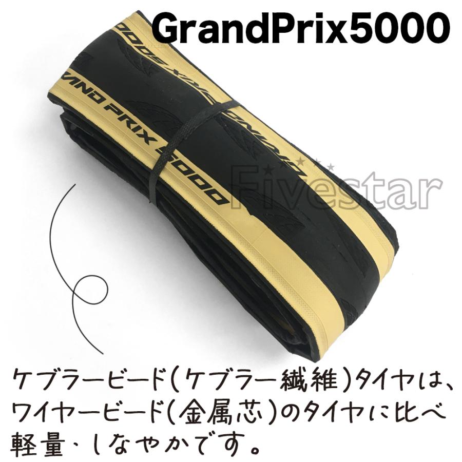 グランプリ 5000 コンチネンタル タイヤ 23c 25c 700C ロードバイク GRAND PRIX クリーム 2本セット  :con-2-gp5-cr:ファイブスタースポーツ 通販 