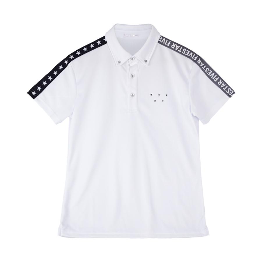 オンライン限定セール ファイブスター SHOULDER LINE STAR POLO ポロシャツ ユニセックス ゴルフウエア 星｜fivestar2016｜05