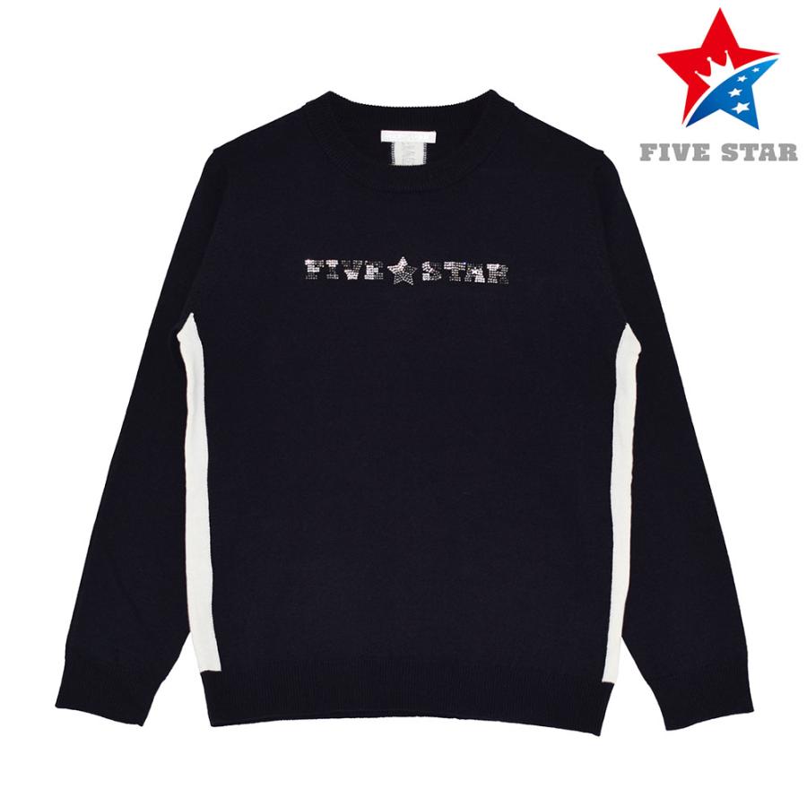 FIVE STAR セーター ニット ゴルフウェア メンズ 冬 長袖 ストレッチ