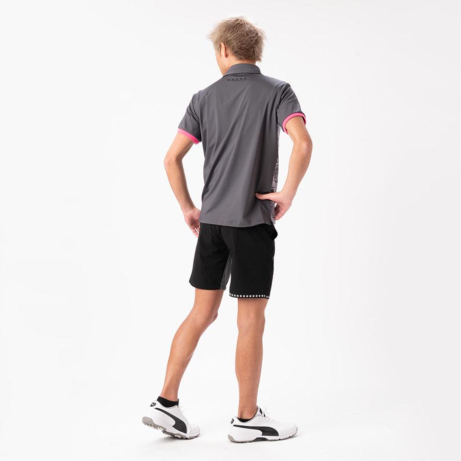 ショートパンツ パンツ ゴルフウェア メンズ 夏 ハーフパンツ ゴルフパンツ ストレッチ ブラック 黒 ファイブスター おしゃれ シンプル メッシュ アウトレット | FIVE STAR（ゴルフ） | 03