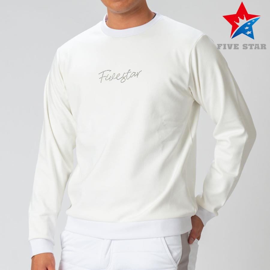 FIVE STAR トレーナー ゴルフ メンズ 冬 長袖 裏起毛 ストレッチ