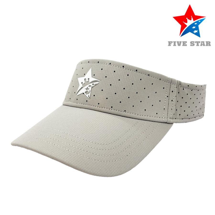 FIVE STAR サンバイザー メンズ ゴルフ バイザー グレー 日よけ