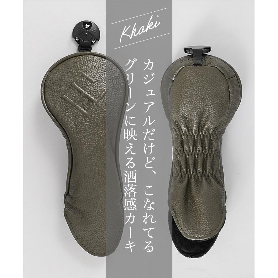ユーティリティ ヘッドカバー ゴルフ ユーティリティ用 メンズ ヘッドカバー 無地 エンボスロゴ 合成皮革 シンプル おしゃれ ユニセックス ファイブスター | FIVE STAR（ゴルフ） | 07