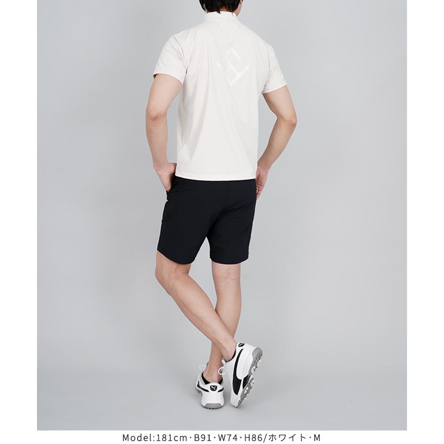SALE モックネック ゴルフ メンズ 夏 シャツ 半袖 ストレッチ 吸水速乾 冷感 ハーフジップ ゴルフウェア ファイブスター おしゃれ シンプル 40代 50代 ナイロン | FIVE STAR（ゴルフ） | 10