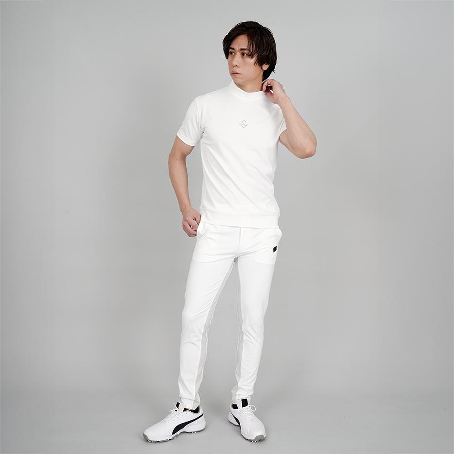 モックネック ゴルフウェア メンズ 半袖 シャツ ストレッチ バックプリント 吸水速乾 UVカット ゴルフ レディース ユニセックス 春 夏 星 ファイブスター | FIVE STAR（ゴルフ） | 08