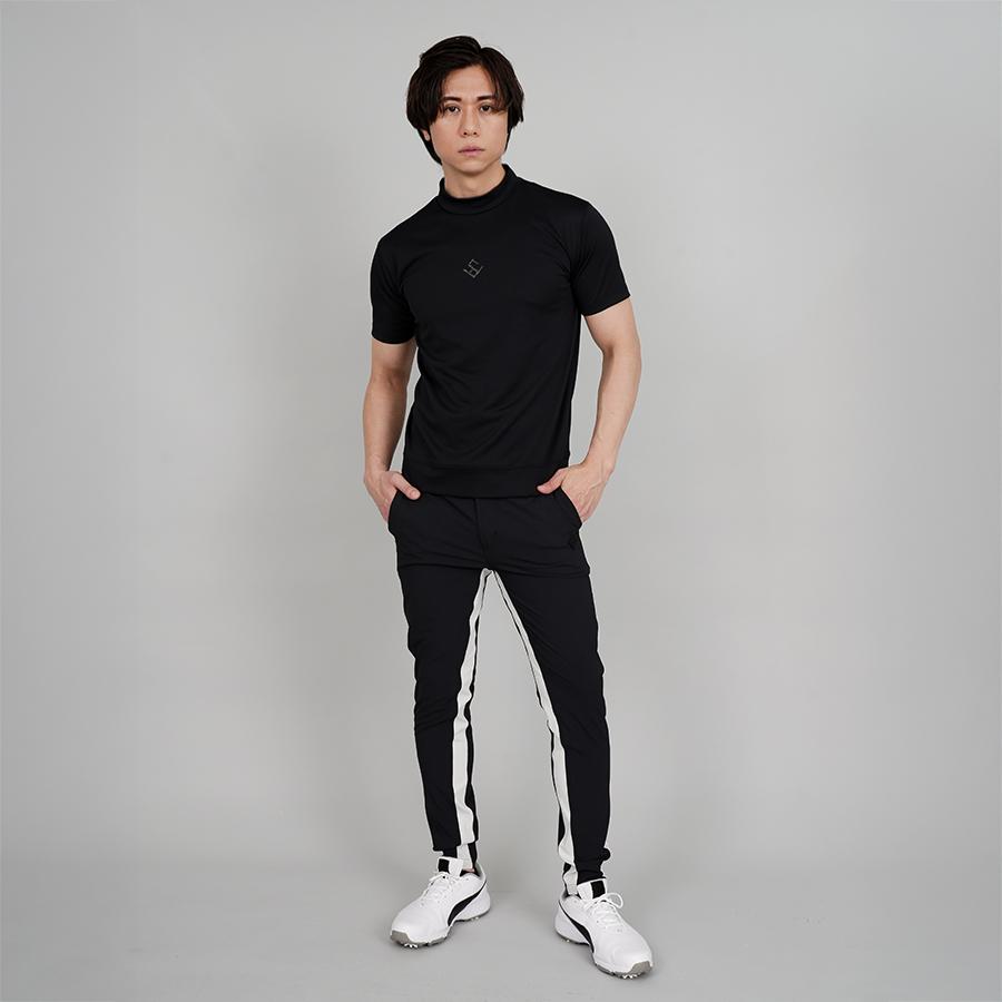 モックネック ゴルフウェア メンズ 半袖 シャツ ストレッチ バックプリント 吸水速乾 UVカット ゴルフ レディース ユニセックス 春 夏 星 ファイブスター | FIVE STAR（ゴルフ） | 10