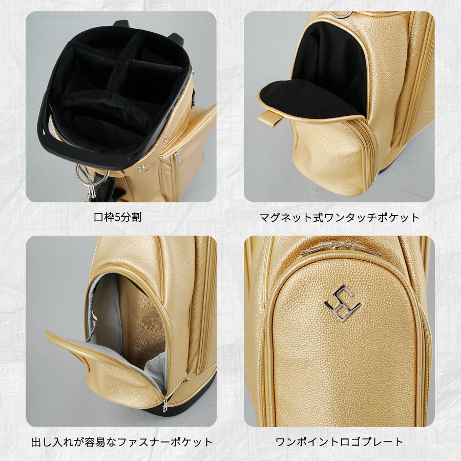 スター柄 スタンド式 ゴルフバッグ FIVE STAR スタンドキャディバッグ キャディバッグ ゴルフバッグ