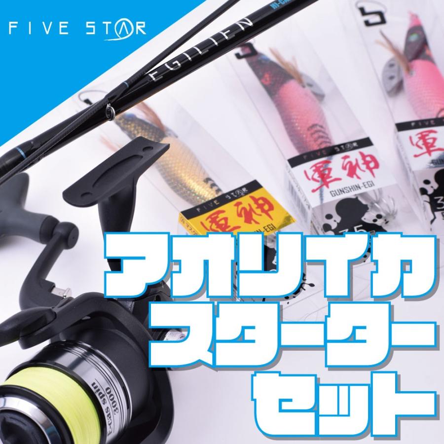 初めてのエギングに！アオリイカスターターセット/エギング/初心者/セット/釣り/FIVE STAR/ファイブスター｜fivestarfishing