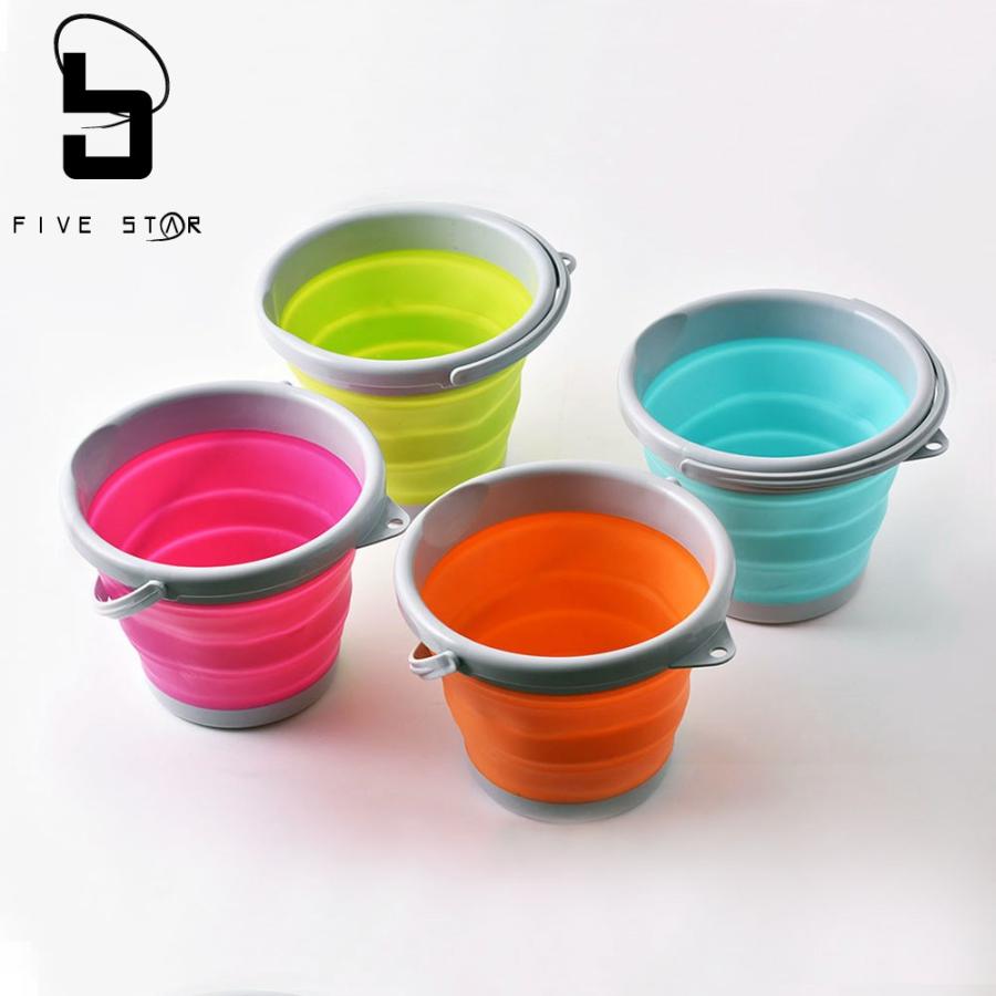 ALIVE/アライブ 折りタタミカラーバケツ 丸型 5L/FIVESTAR/ファイブスター | FIVE STAR（釣り）