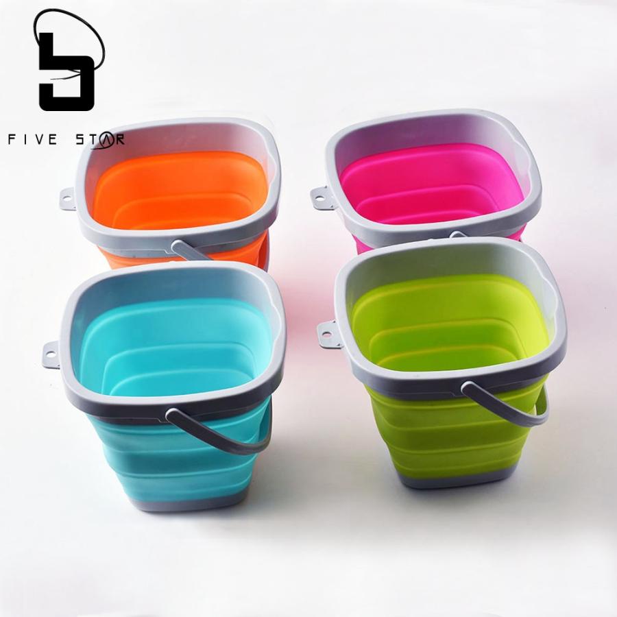 ALIVE/アライブ 折りタタミカラーバケツ 角型 5L/FIVESTAR/ファイブスター | FIVE STAR（釣り）