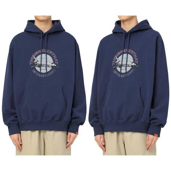 Thisisneverthat ディスイズネバーザット Tn21shs004 スペースシップスウェットパーカー ネイビー S