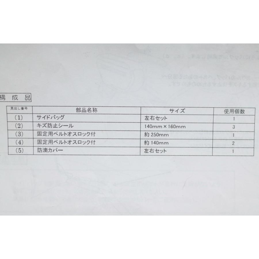 ホンダ（HONDA） DN-01 純正 オプション サイドバッグ サドルバッグ 
