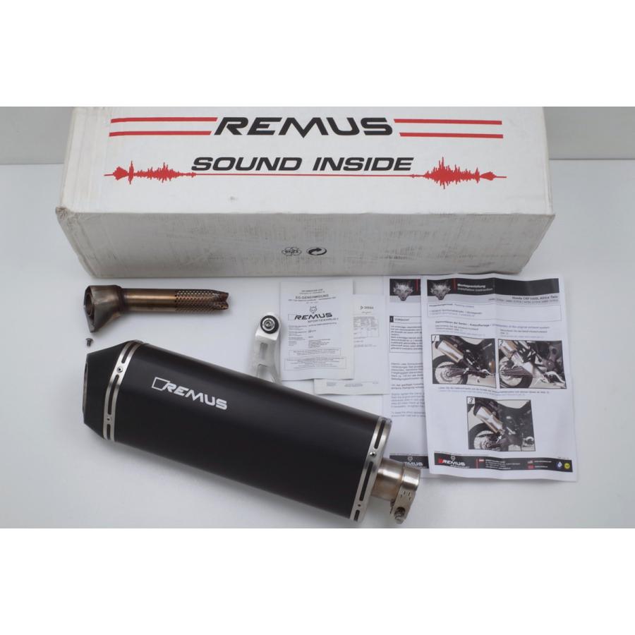 REMUS レムス ブラックステンレス スリップオン マフラー REMUS レムス ブラックステンレス スリップオン マフラー