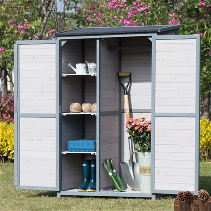 豪華物置棚 大型実木製 屋外 別荘キャビネット 農具収納 防雨防腐 日焼け止め 屋外 ロッカー 屋外ロッカー 庭園 住宅設備 ロッカー 工具収納 L 549 ファイブストア