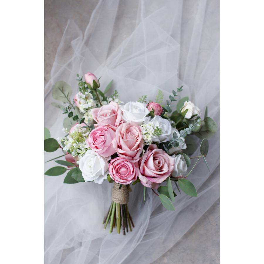 送料無料 22新品 ウエディングブーケ 結婚式 バラ造花 花飾り 花束 ウェディング用