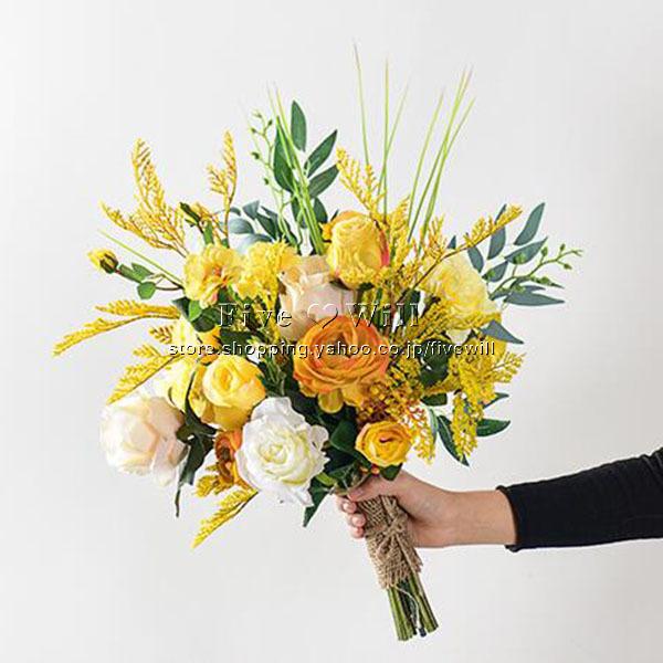 送料無料 ウエディングブーケ 花束 花飾り 結婚式 バラ造花 商品追加値下げ在庫復活 ウェディング用 ブライダルブーケ 手作り 披露宴 アレンジメント 花嫁 キット