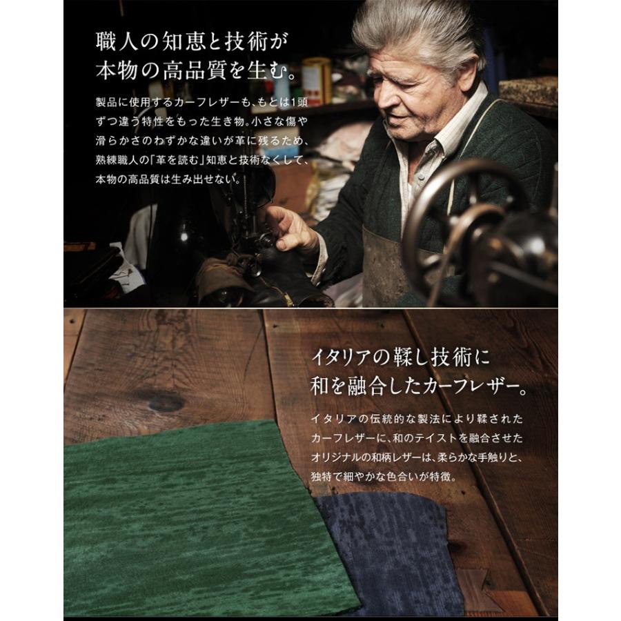 財布 メンズ 二つ折り 日本製 フォリエノ Folieno 本革 U字ファスナー