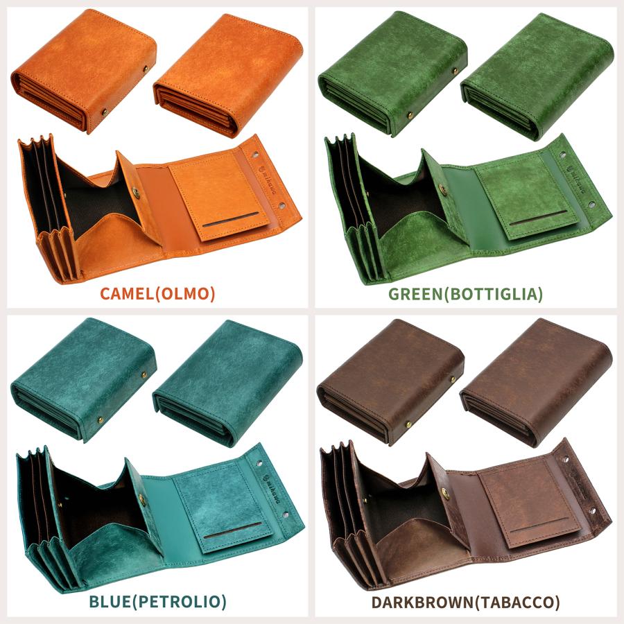 二つ折り革財布(プエブロレザー) 財布 メンズ 二つ折り プエブロレザー pueblo 日本製 小銭入れ