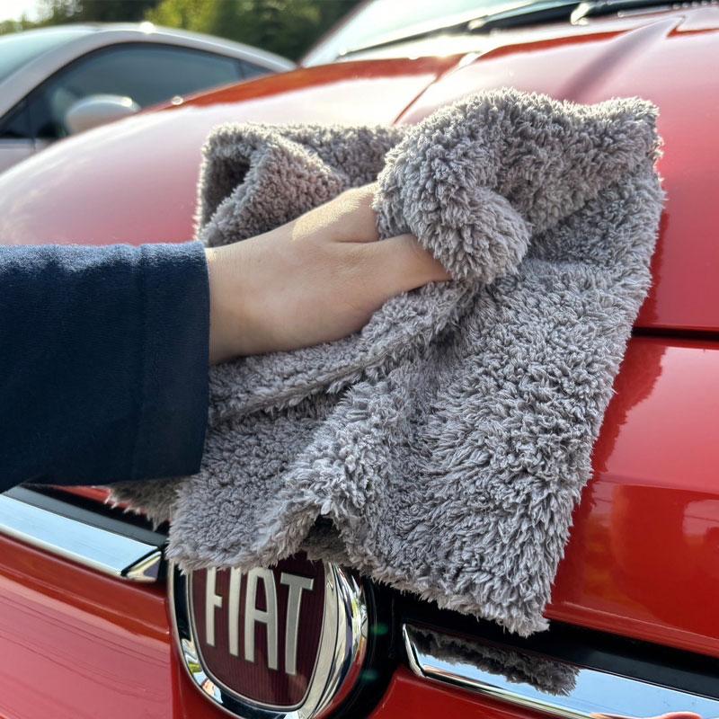 FJファクトリー 洗車 吸水 ワックス仕上げ用 マイクロファイバークロス