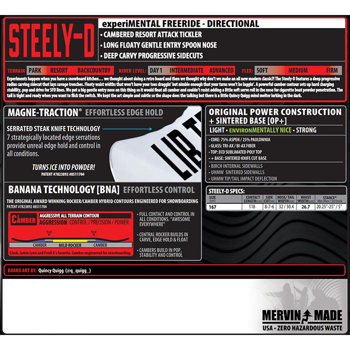 ほぼ未使用 LIBTECH リブテック スノーボード 板 STEELY-D 23-24 モデル 【WSO1361962670】(47916円)