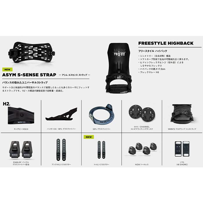 NOW ナウ スノーボード ビンディング REBEL(UNISEX) PEPPERMINT 23-24 モデル NOW ナウ スノーボード ビンディング REBEL UNISEX PEPPERMINT モデル