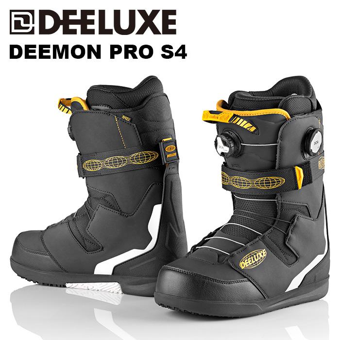 美品⭐︎DEELUXE DEEMON PRO 2024-2025 ブラック DEELUXE ディーラックス スノーボード ブーツ DEEMON PRO S4 24