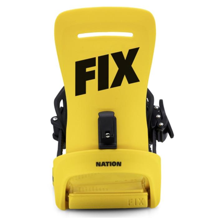 FIX フィックス スノーボード ビンディング NATION YELLOW 24-25