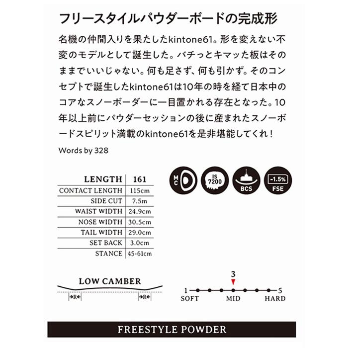 DEATH LABEL デスレーベル スノーボード 板 KINTONE 161 25-26 モデル