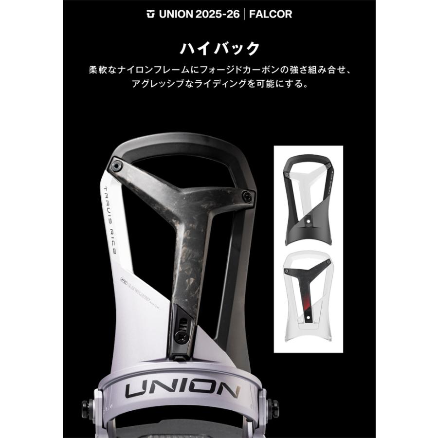 UNION ユニオン スノーボード ビンディング FALCOR 25-26 モデル : F