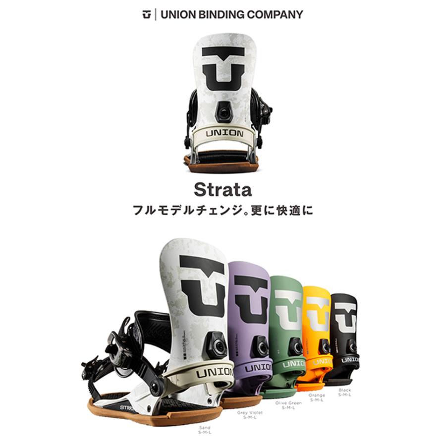 UNION ユニオン スノーボード ビンディング STRATA 25-26 モデル : F