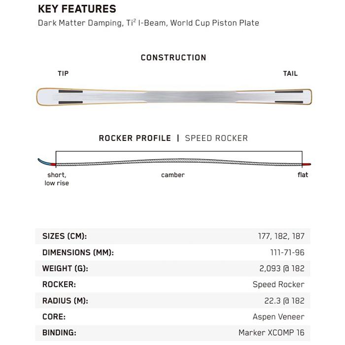 K2 ケーツー スキー板 DISRUPTION TI2 WC PISTON + XCOMP 16