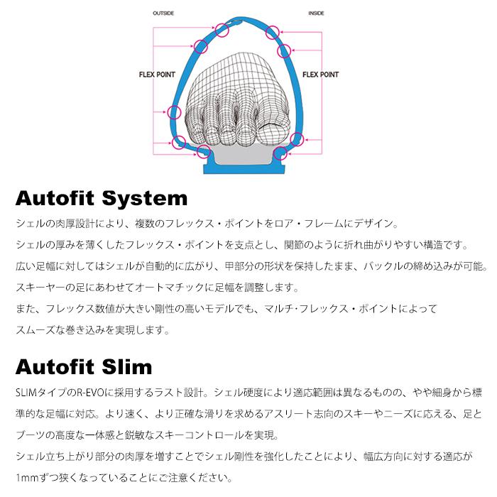 REXXAM レグザム スキーブーツ R-EVO 130S SAPPHIRE BLUE 23-24 モデル