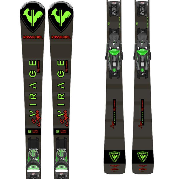 ROSSIGNOL ロシニョール スキー板 SUPER VIRAGE VII OVERSIZE KONECT NX 12 KONECT GW B80 GREEN ビンディングセット 23-24モデル HEAD Pure Joy スキーシステム Joy 9 GW バインディング レディース 153 並行輸入品