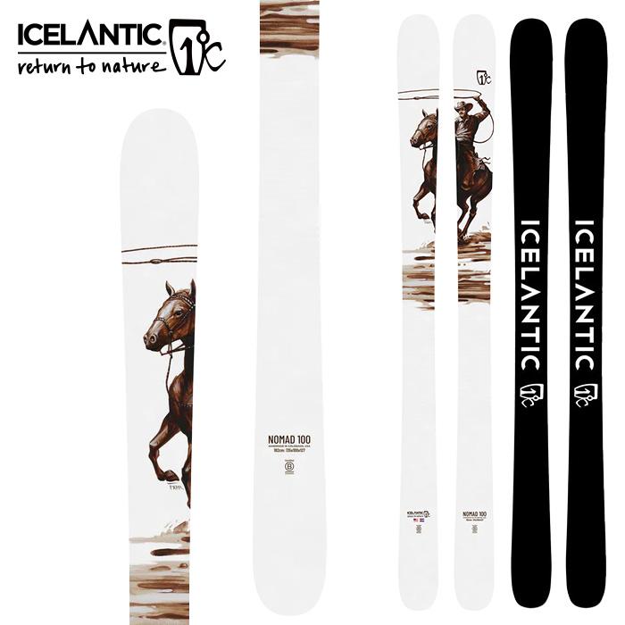 ICELANTIC アイスランティック スキー板 NOMAD 100 板単品 24-25
