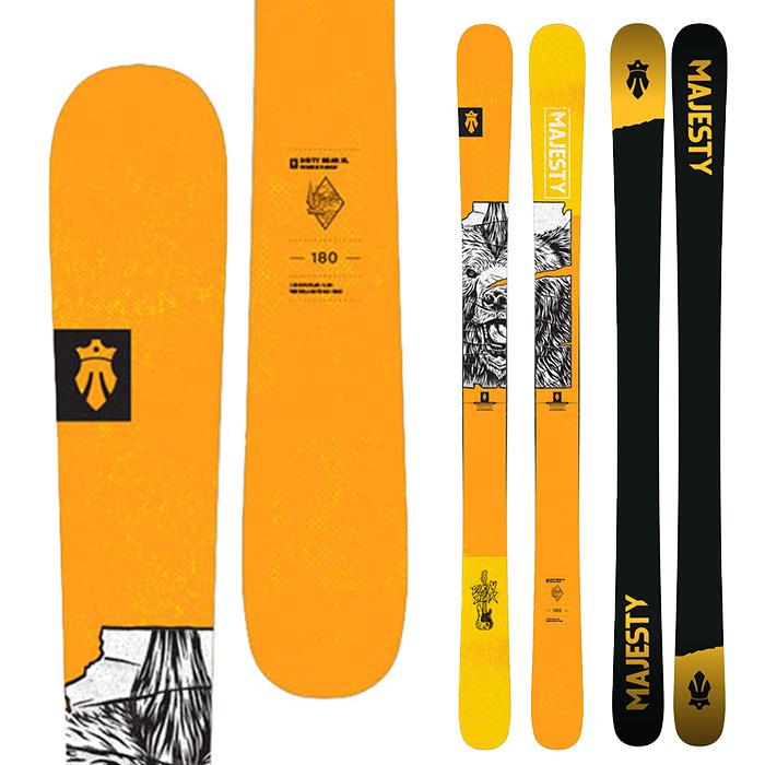 ウェーブスキー　KYLL　リユース品 Majesty マジェスティ スキー板 Dirty Bear XL 板単品 24-25 モデル