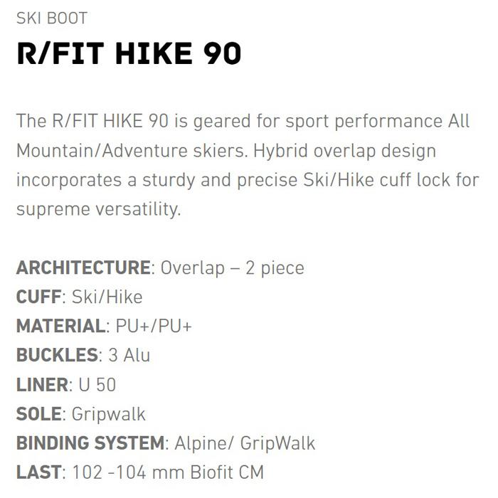 ROXA ロクサ スキーブーツ R/FIT HIKE 90 24-25モデル_5