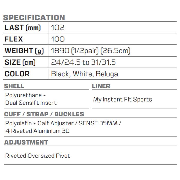 SALOMON サロモン スキーブーツ SELECT HV 100 24-25 モデル : F.JANCK