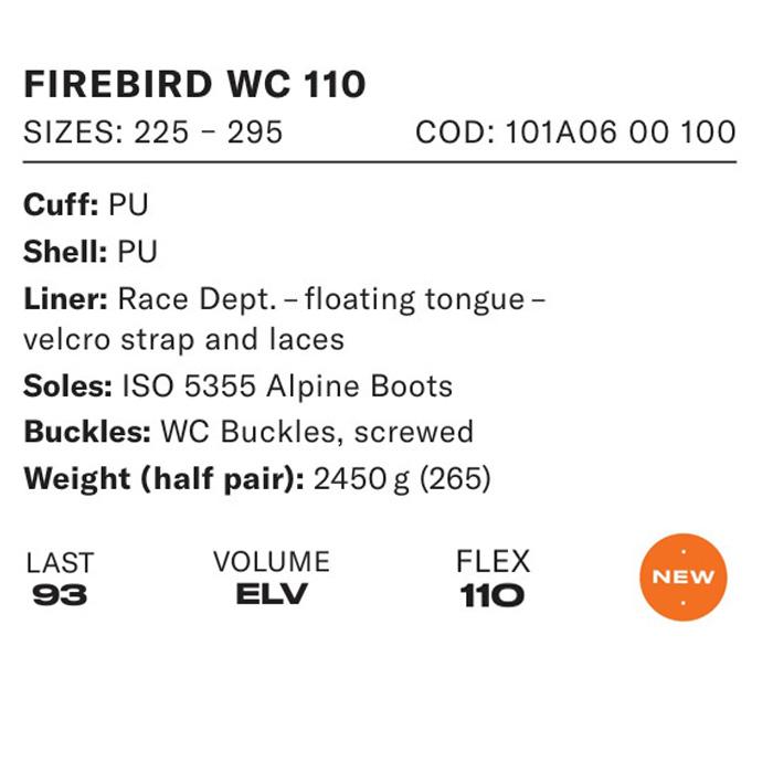 TECNICA テクニカ スキーブーツ FIREBIRD WC 110 24-25 モデル : F