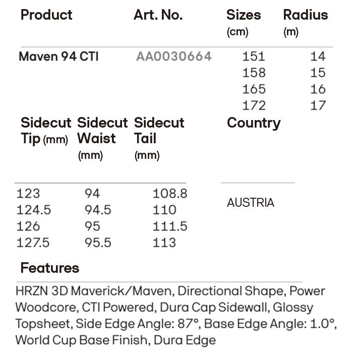 ATOMIC アトミック スキー板 MAVEN 94 CTI 板単品 25-26 モデル レディース_4