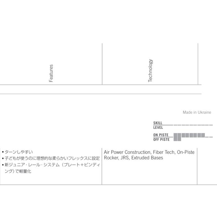 子供用 FISCHER フィッシャー スキー板 RANGER JR (130-150) JRS + FS
